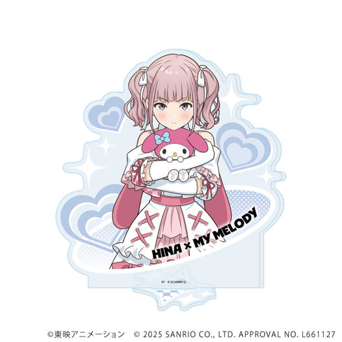 『ガールズバンドクライ×サンリオキャラクターズ』アクリルスタンド06/ヒナ×マイメロディ(コラボイラスト)